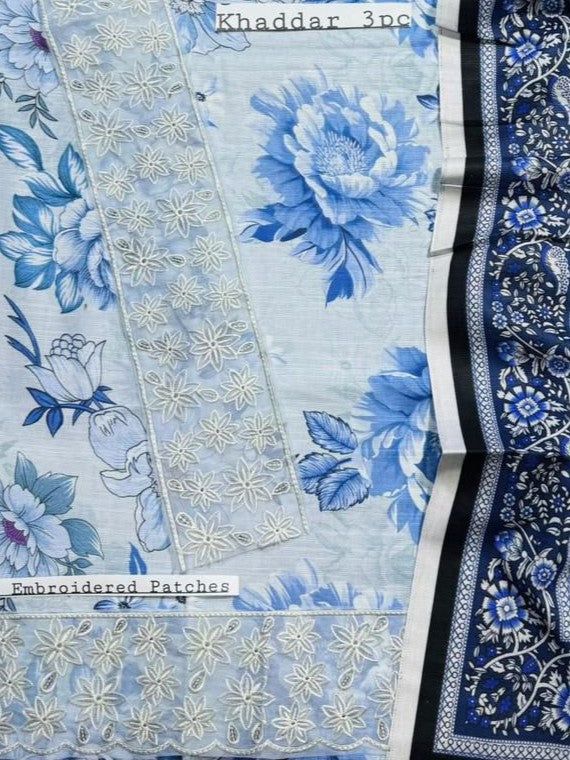 Unstitched - Khaddar 3pc Printed Suit