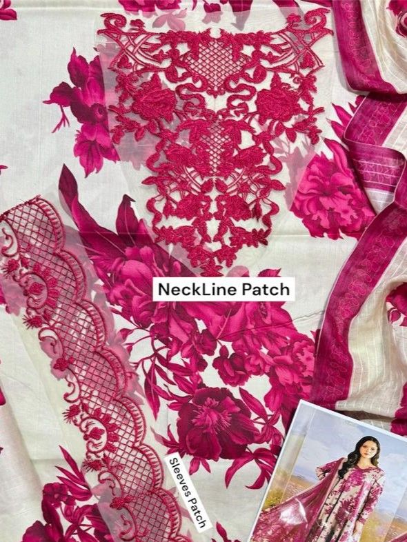 Unstitched - Doriya Linen 3pc Embroidered Suit