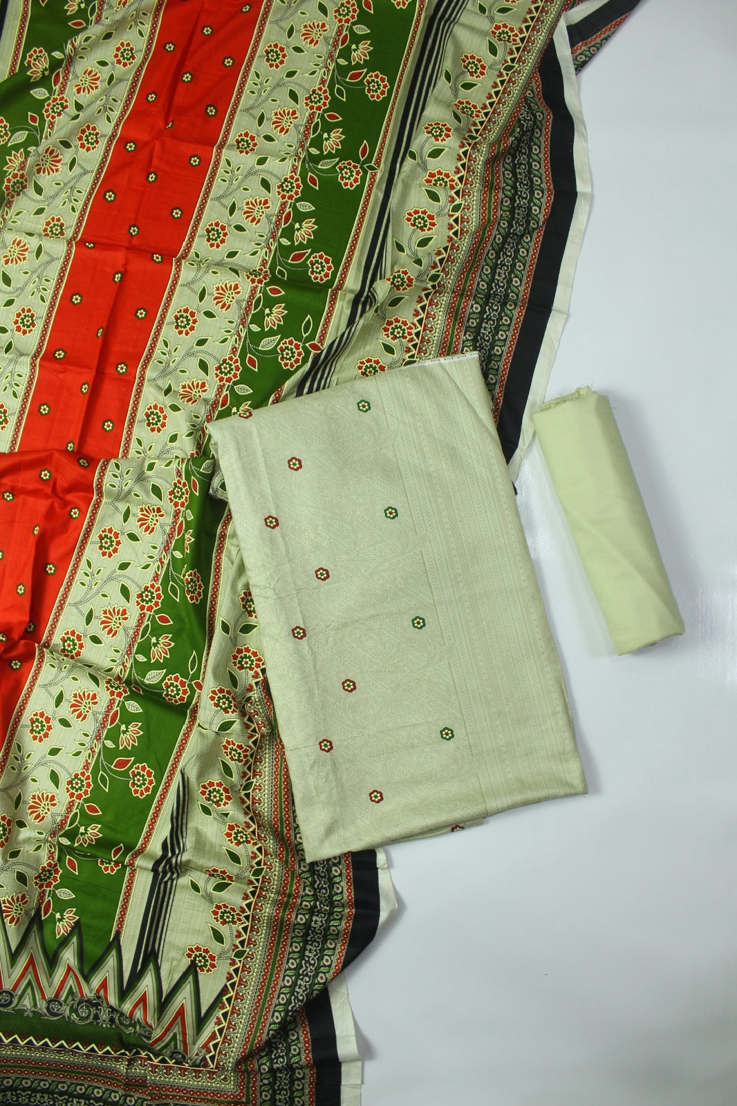 Unstitched - Linen 3pc Printed Suit