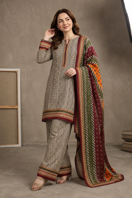 BIN SAEED - Unstitched - Lawn 3pc Printed Suit