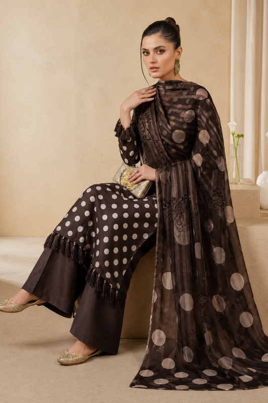 ZEYORAH - Unstitched - Lawn 3pc Printed Suit
