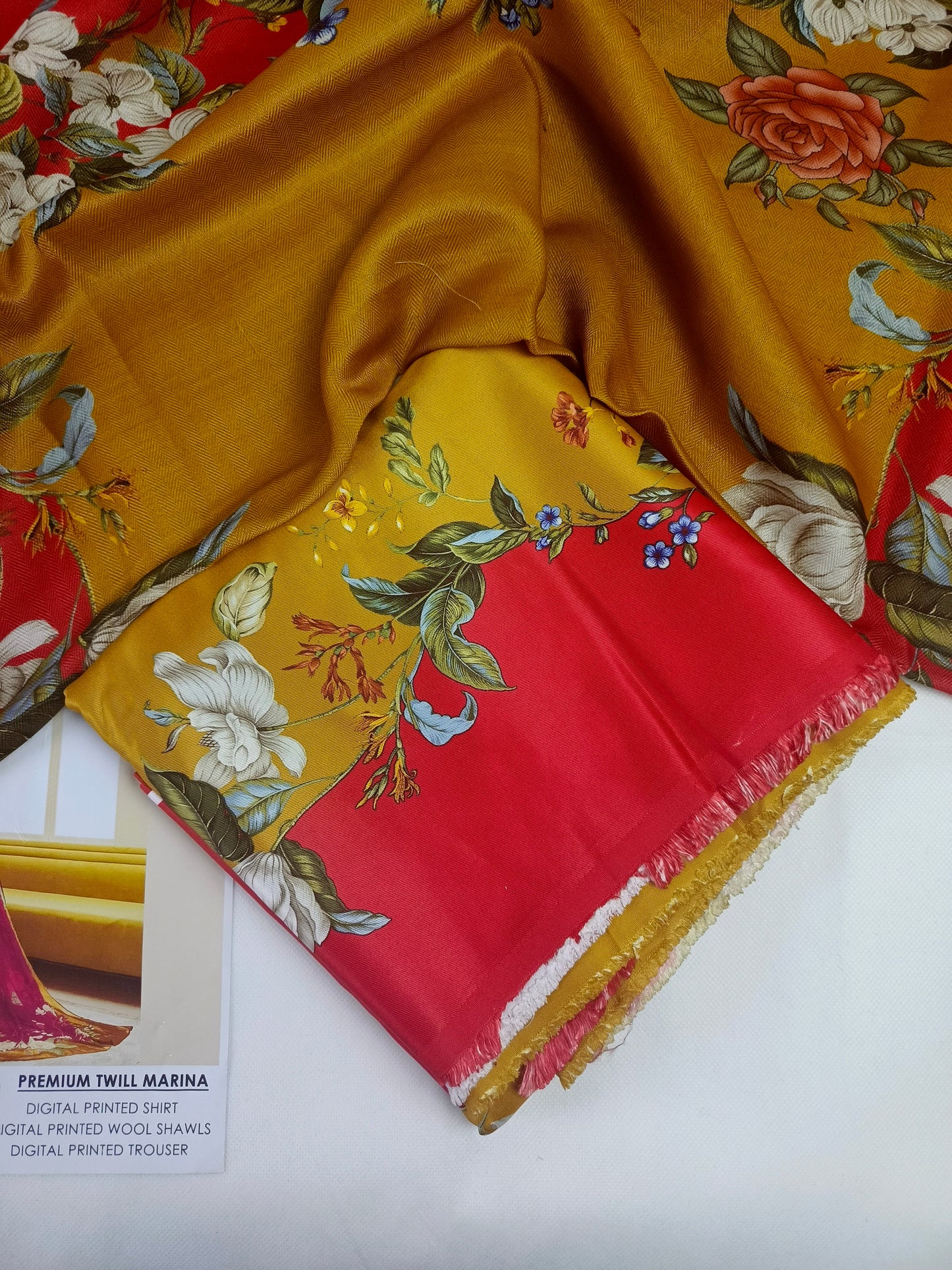 Unstitched - Silk 3pc Printed Suit