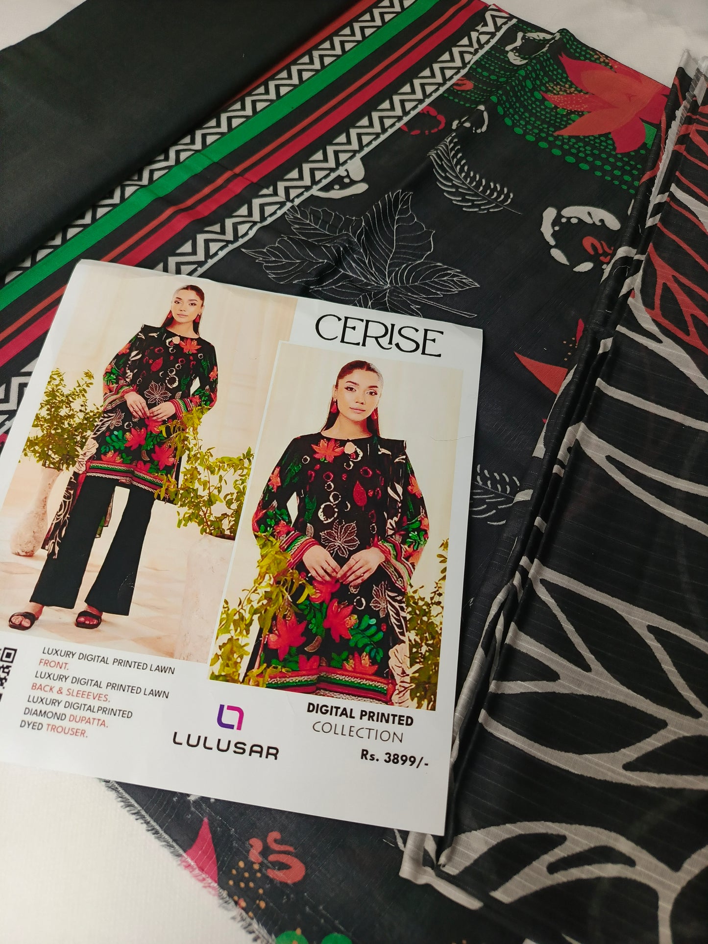 Unstitched - Lawn 3pc Printed Suit