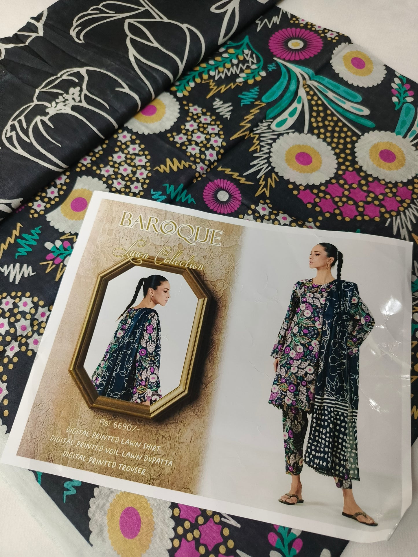 Unstitched - Lawn Allover 3pc Printed Suit