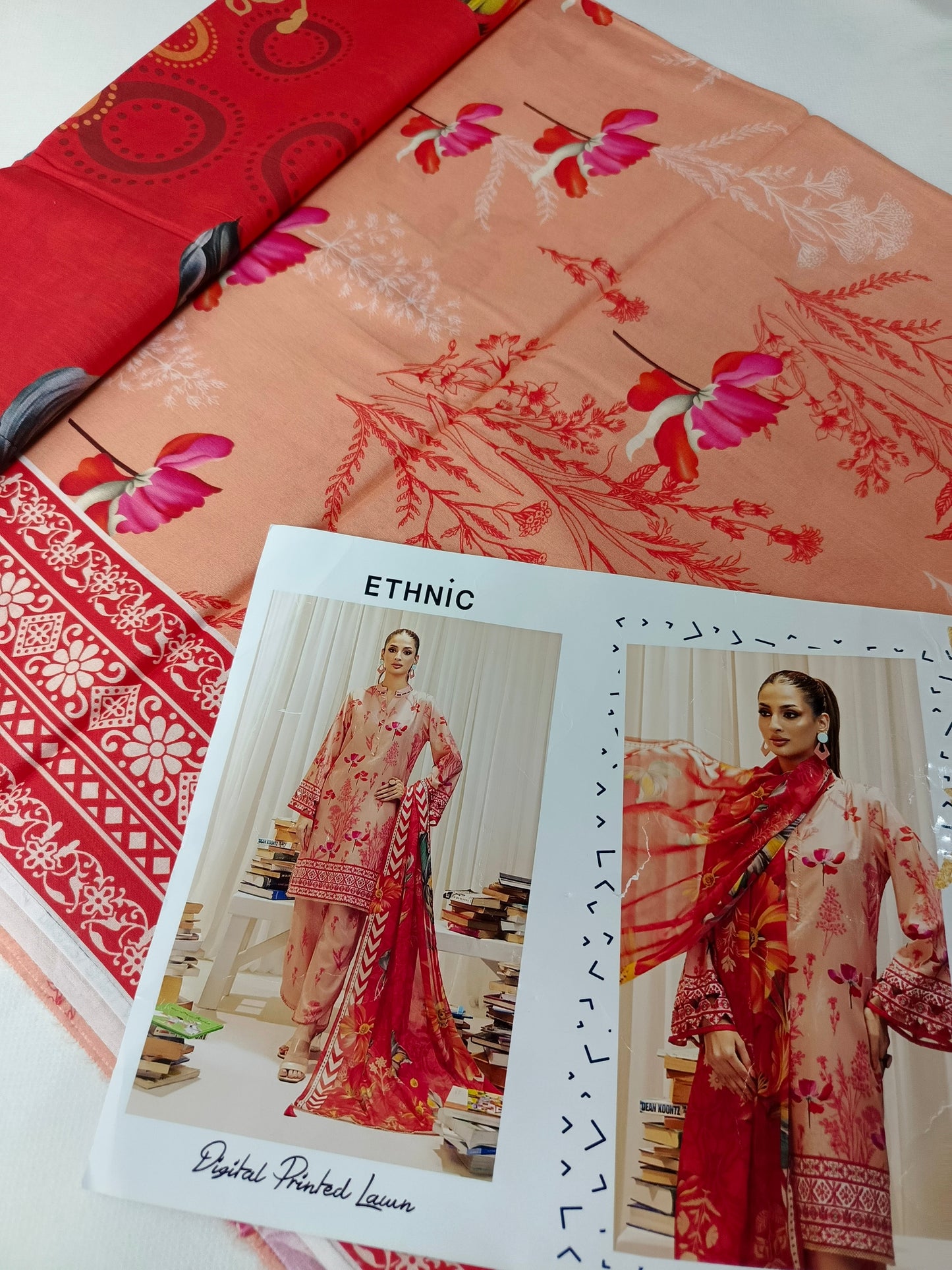 Unstitched - Lawn Allover 3pc Printed Suit