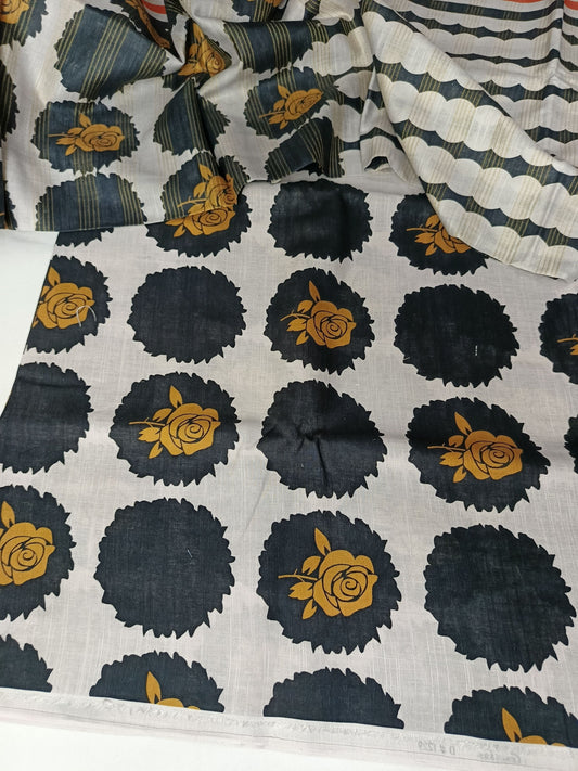 Unstitched - Khaddar 3pc Printed Suit