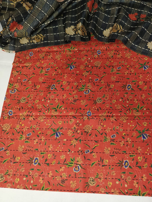 Unstitched - Khaddar 3pc Printed Suit