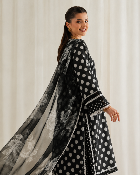 ZEYORAH - Unstitched - Lawn 3pc Printed Suit