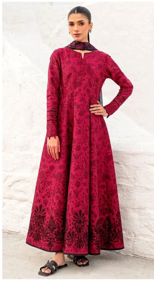 Unstitched - Linen 3pc Embroidered Suit