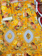Unstitched - Linen 3pc Embroidered Suit