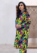 Multicolor All-Over Printed Chamki Linen 2-Piece Suit
