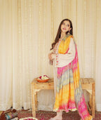 Unstitched - Dhanak 3pc Embroidered Suit