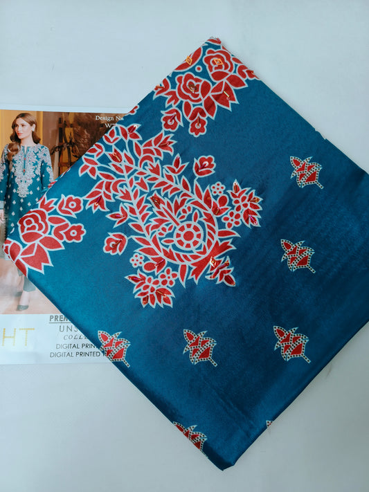 Unstitched - Swiss Silk 2pc Printed Suit