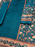 Unstitched - Khaddar 3pc Embroidered Suit