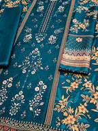 Unstitched - Khaddar 3pc Embroidered Suit