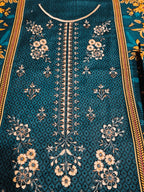 Unstitched - Khaddar 3pc Embroidered Suit
