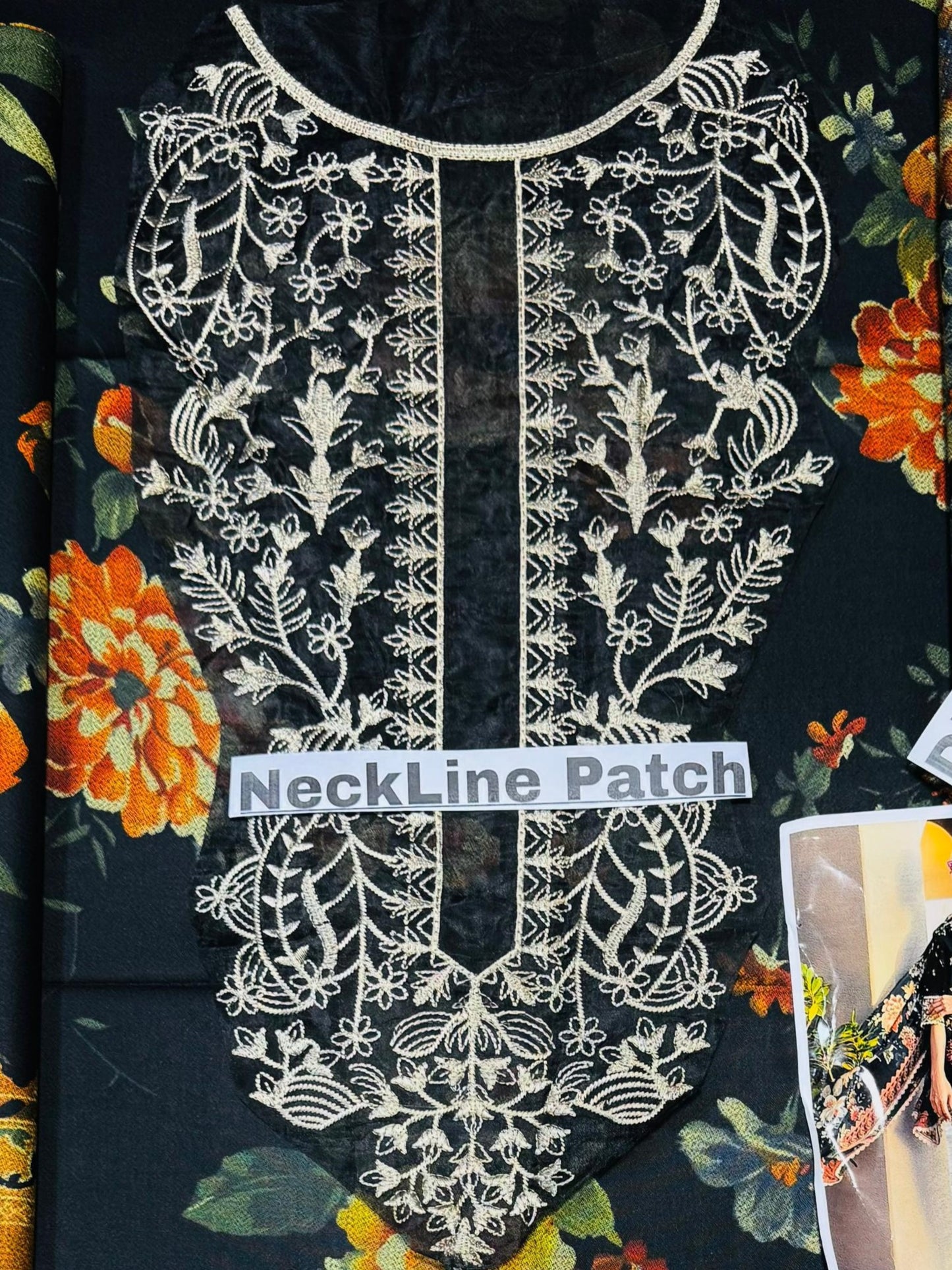 Unstitched - Dhanak 3pc Embroidered Suit