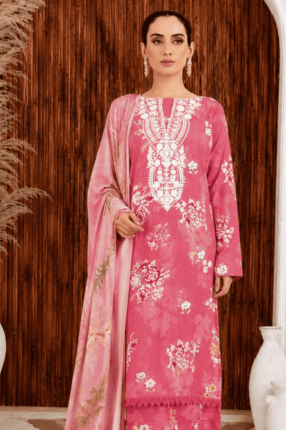 SHANAYA - Unstitched - Lawn 3pc Printed Suit