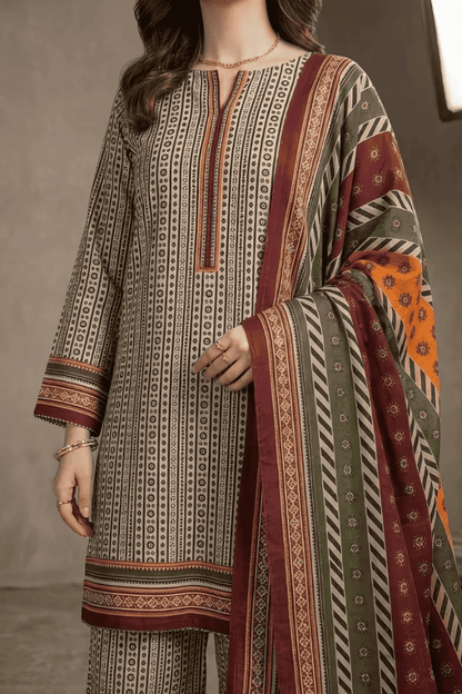 BIN SAEED - Unstitched - Lawn 3pc Printed Suit