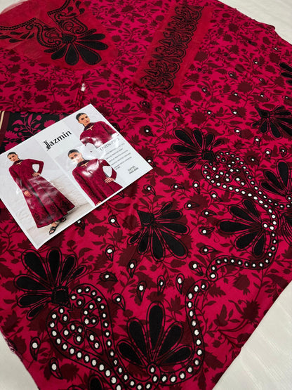 Unstitched - Linen 3pc Embroidered Suit