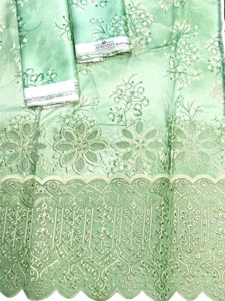 Unstitched - Linen 3pc Embroidered Suit