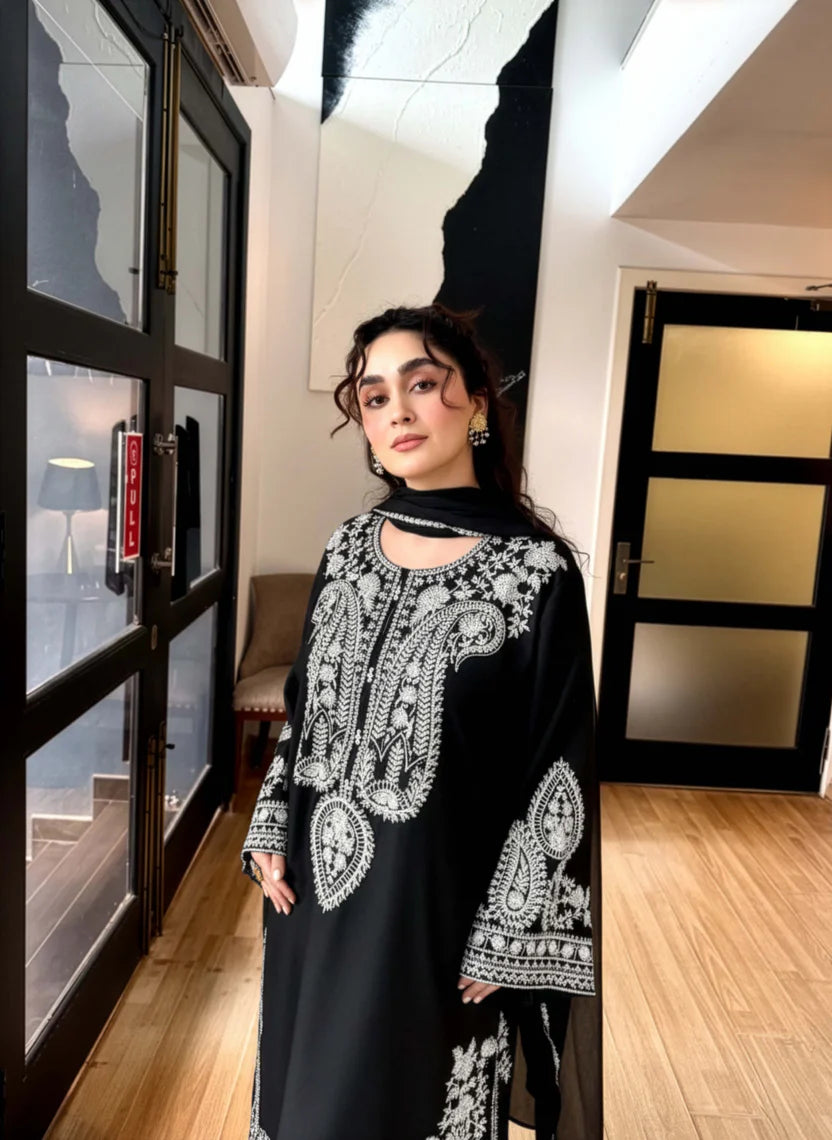Adan Libas - Premium Unstitched - Embroidered Lawn 3pc Suit