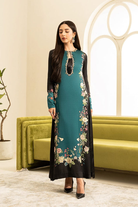 Unstitched - Silk 3pc Printed Suit