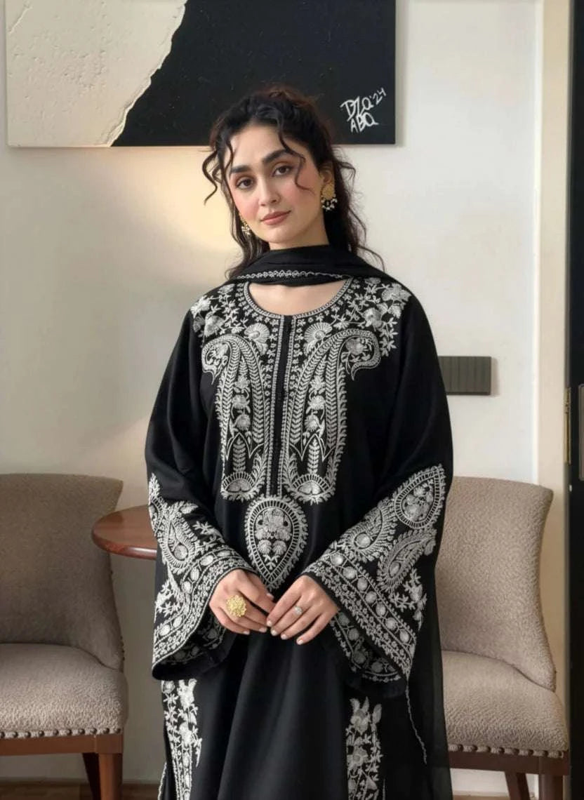 Adan Libas - Premium Unstitched - Embroidered Lawn 3pc Suit