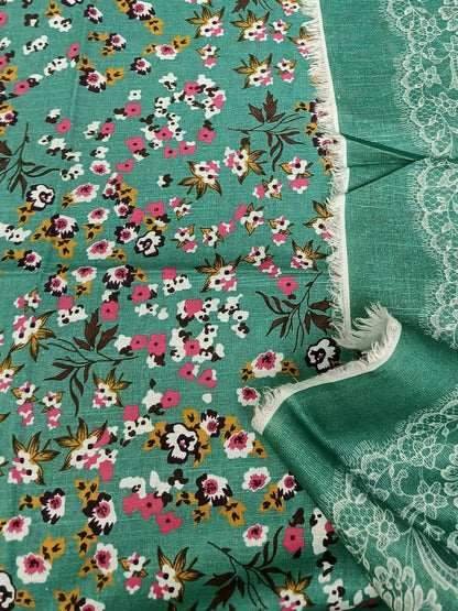 Unstitched - Khaddar 3pc Printed Suit