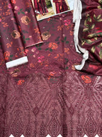 Unstitched - Linen 3pc Embroidered Suit