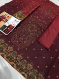 Unstitched - Dhanak 3pc Embroidered Suit