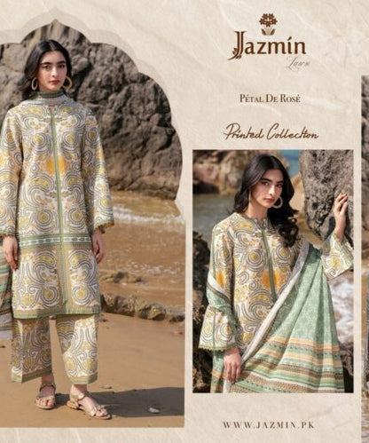 Unstitched - Lawn 3pc Printed Suit