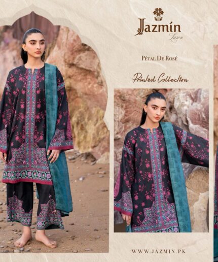 Unstitched - Lawn 3pc Printed Suit