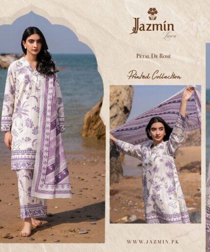 Unstitched - Lawn 3pc Printed Suit