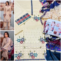 Premium Unstitched - Lawn 3pc Embroidered Suit