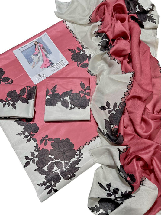 Unstitched - Swiss Silk 3pc Printed Suit