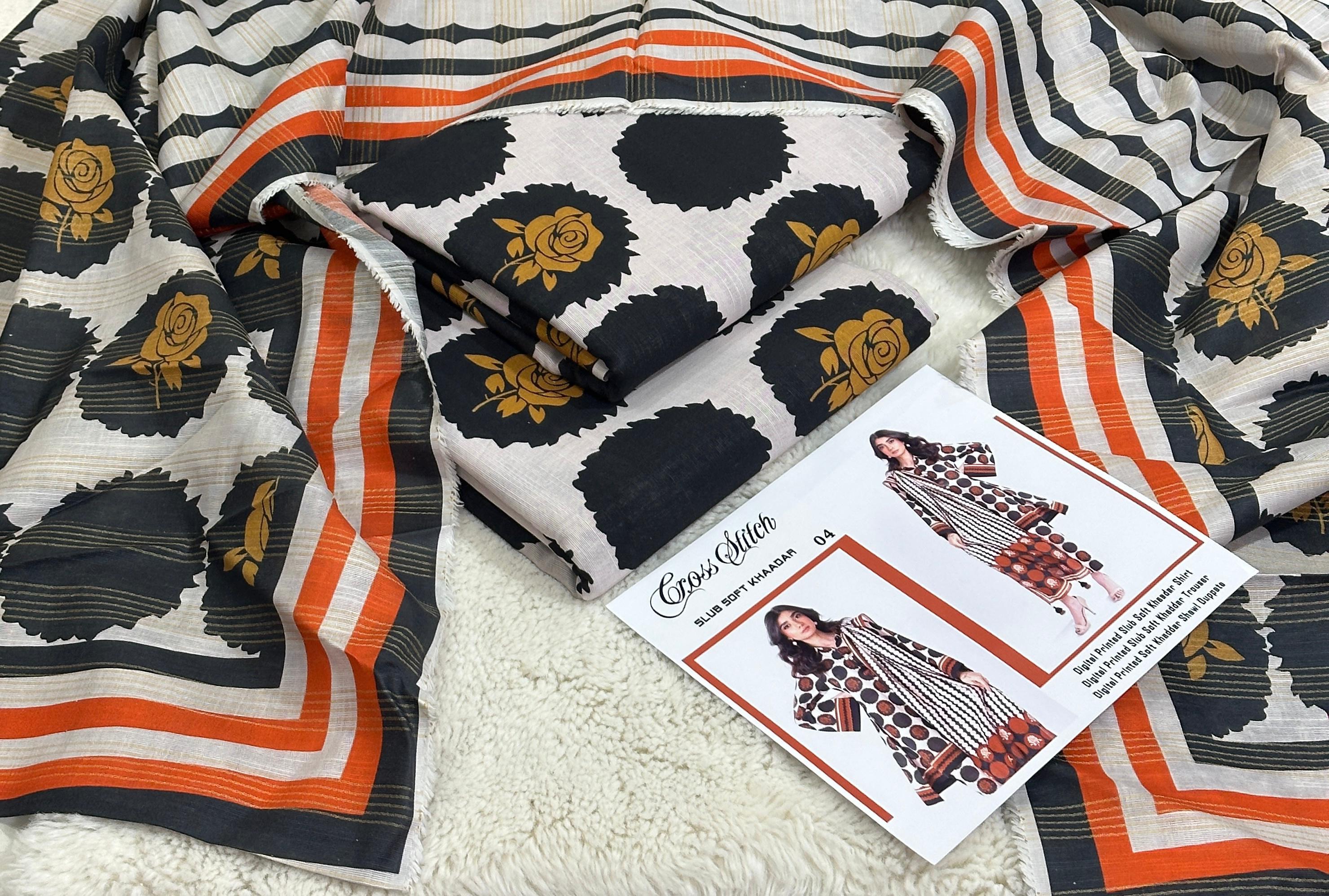 Unstitched - Khaddar 3pc Printed Suit
