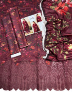 Unstitched - Linen 3pc Embroidered Suit