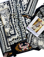 Unstitched - Silk 3pc Printed Suit