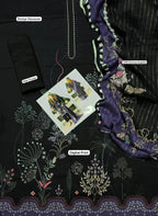 Unstitched - Doriya Viscous 3pc Printed Suit