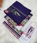 Unstitched - Doriya Viscous 3pc Printed Suit