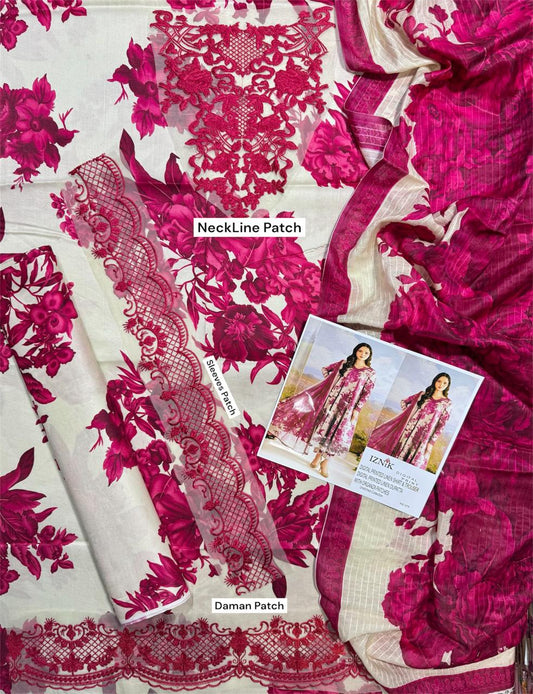 Unstitched - Doriya Linen 3pc Embroidered Suit