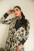 Unstitched - Linen 3pc Embroidered Suit
