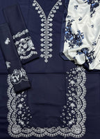 Unstitched - Dhanak 3pc Embroidered Suit