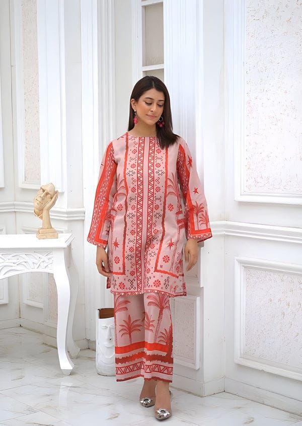 Unstitched - Doriya Linen 2pc Printed Suit
