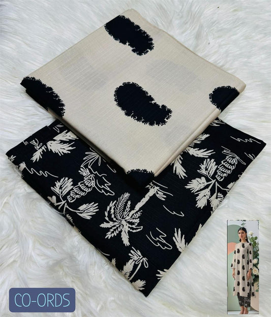 Unstitched - Doriya Linen 2pc Printed Suit