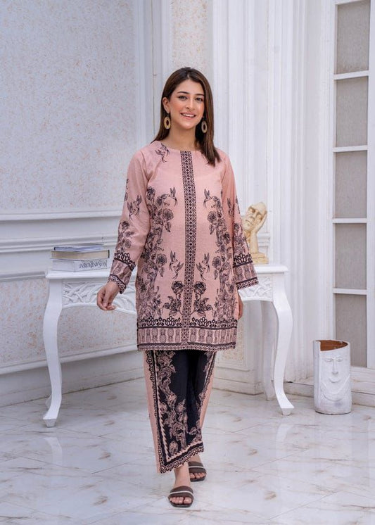 Unstitched - Doriya Linen 2pc Printed Suit