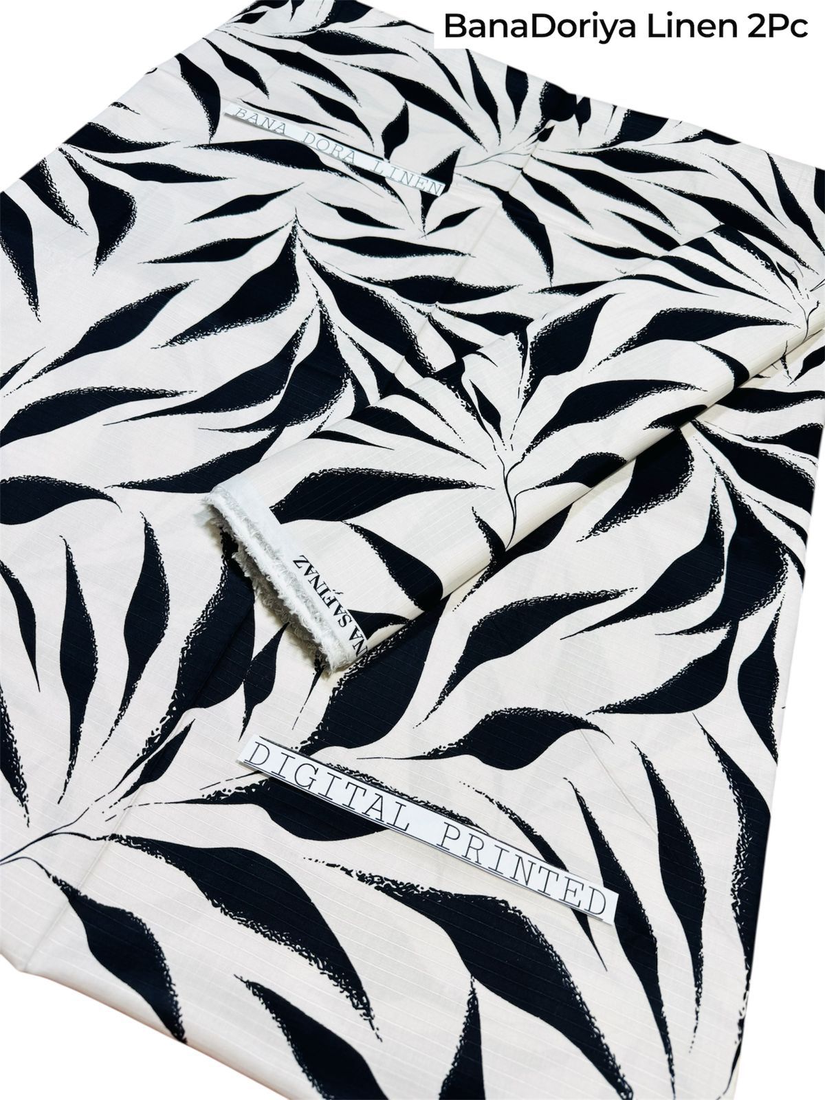 Unstitched - Doriya Linen 2pc Printed Suit
