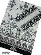 Unstitched - Doriya Linen 2pc Printed Suit
