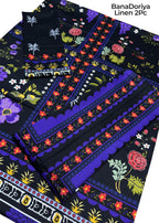 Unstitched - Doriya Linen 2pc Printed Suit